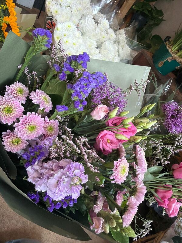 Flowers delivered to customer