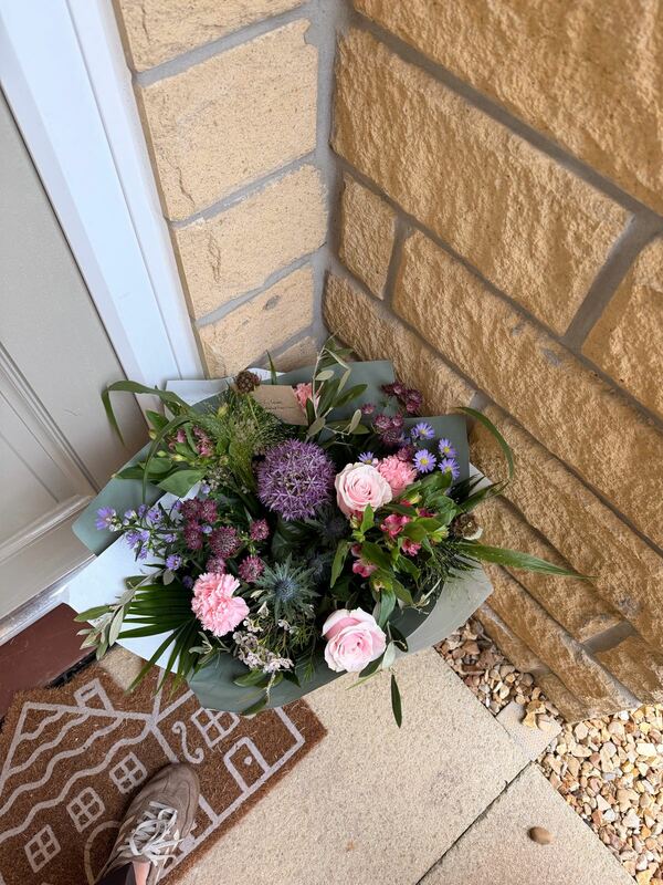 Flowers delivered to customer