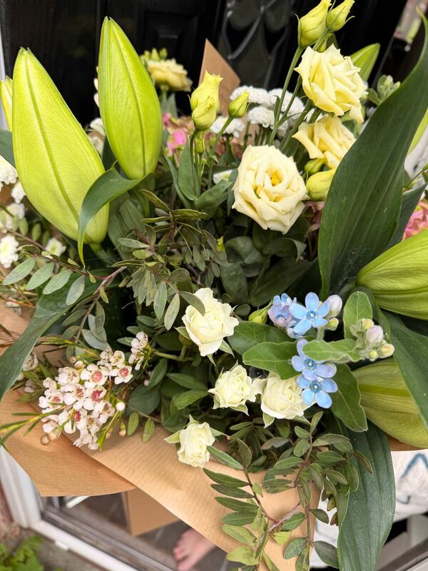 Flowers delivered to customer