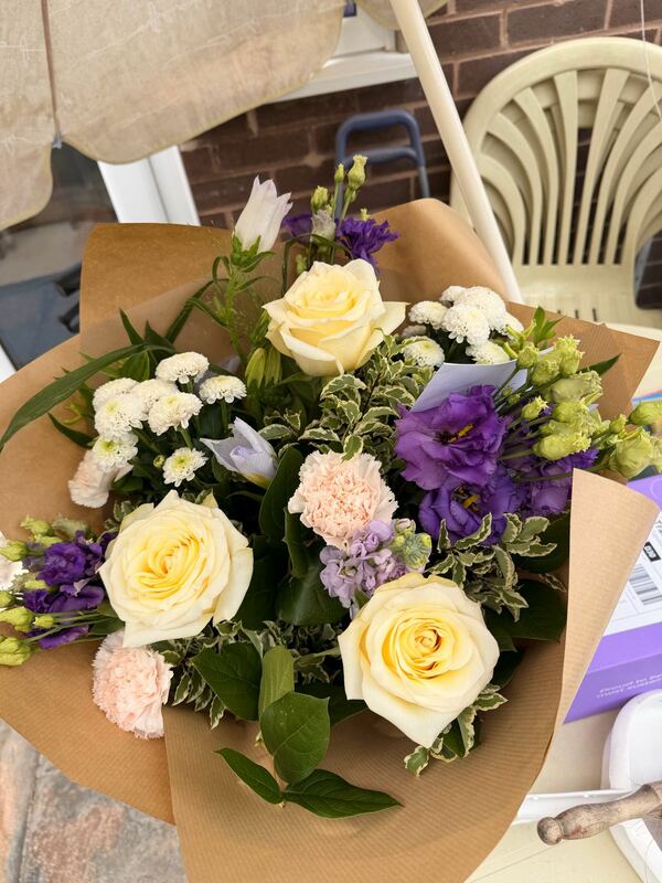 Flowers delivered to customer