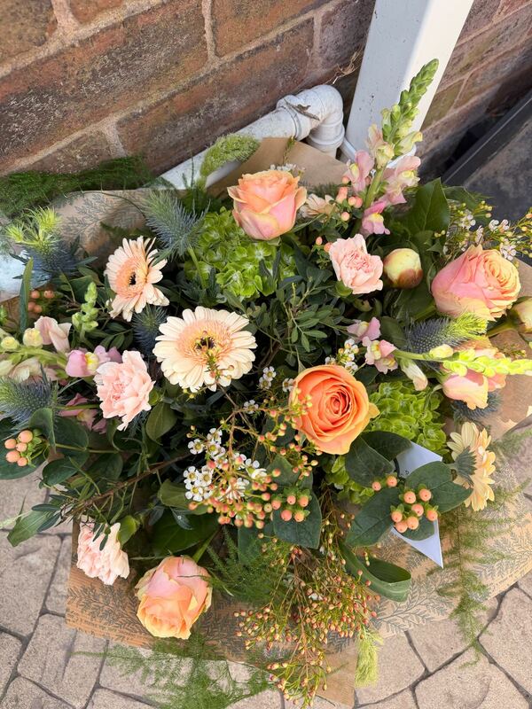 Flowers delivered to customer