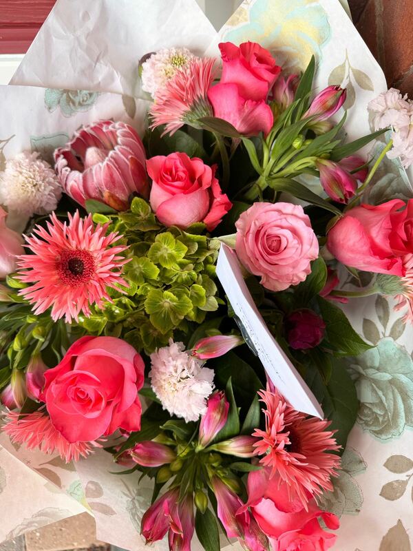 Flowers delivered to customer