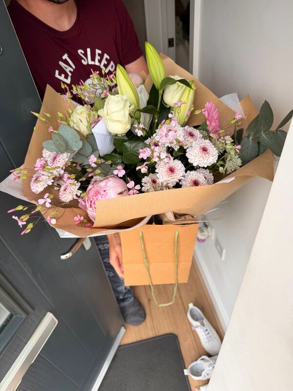Flowers delivered to customer