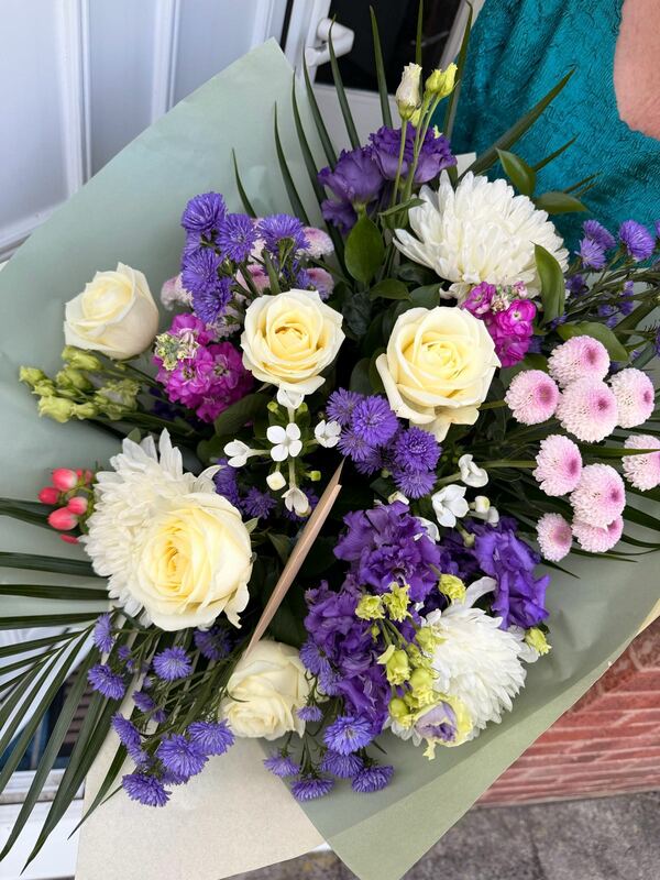 Flowers delivered to customer