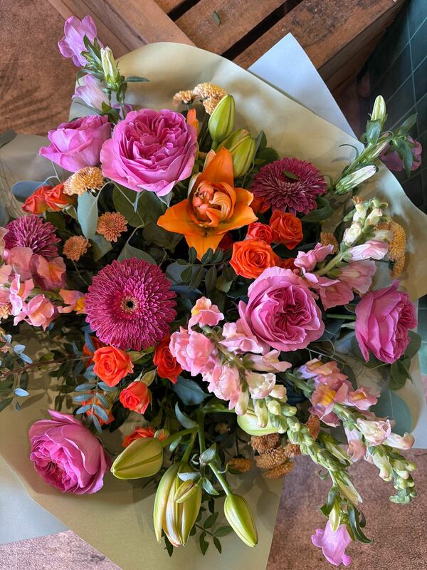 Flowers delivered to customer