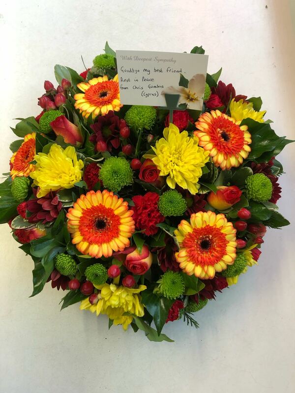 Flowers delivered to customer