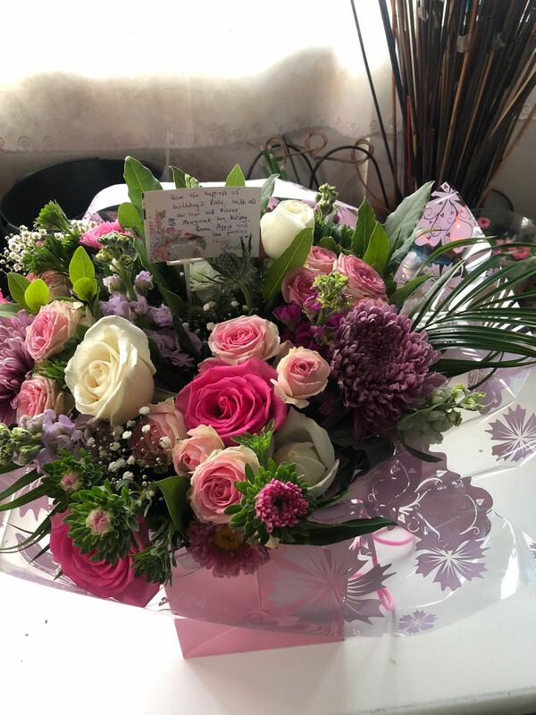 Flowers delivered to customer