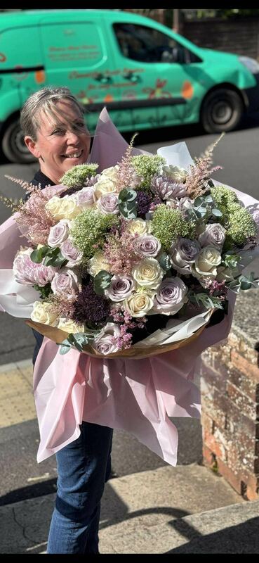 Flowers delivered to customer