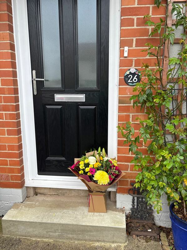 Flowers delivered to customer