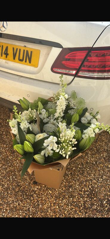 Flowers delivered to customer
