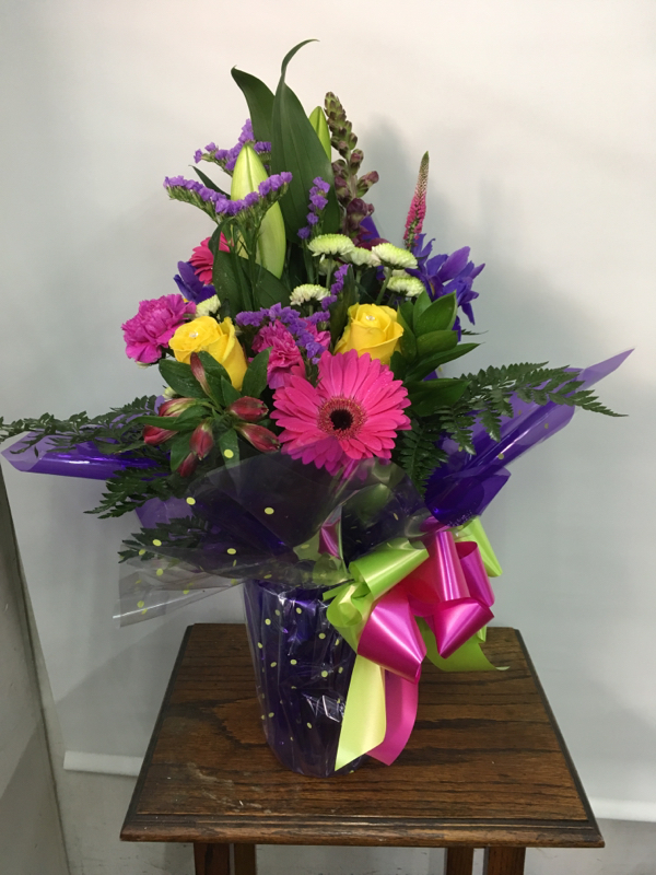 Flowers delivered to customer