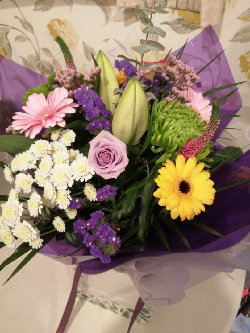 Flowers delivered to customer