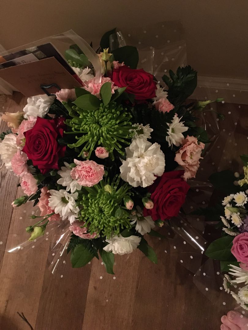 Flowers delivered to customer
