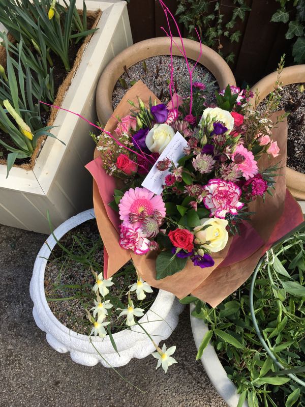 Flowers delivered to customer