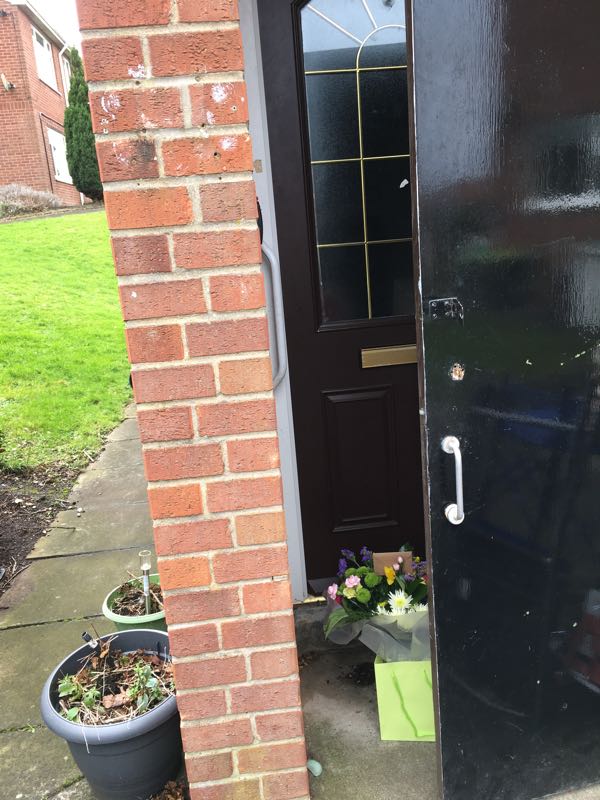 Flowers delivered to customer