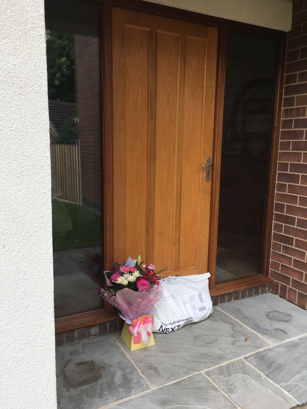 Flowers delivered to customer