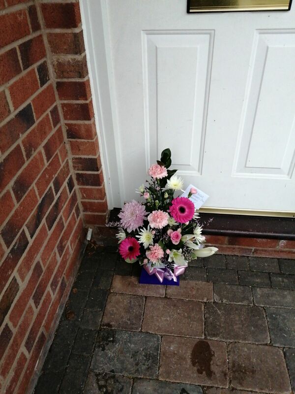 Flowers delivered to customer