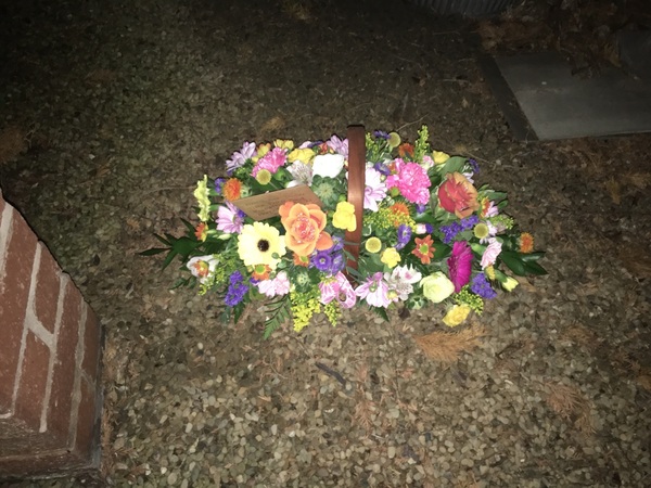 Flowers delivered to customer