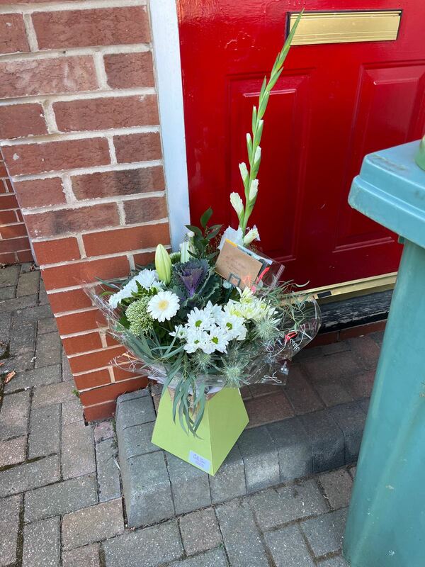 Flowers delivered to customer