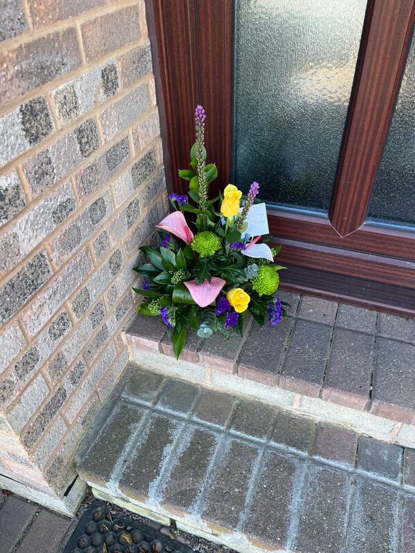 Flowers delivered to customer