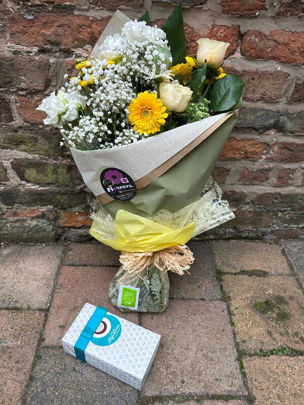 Flowers delivered to customer