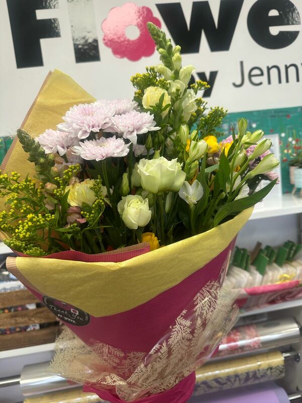Flowers delivered to customer