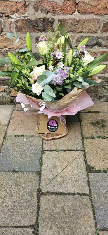 Flowers delivered to customer