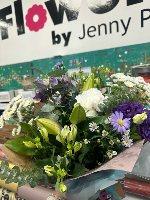 Flowers delivered to customer