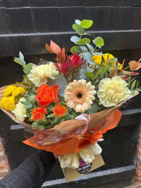 Flowers delivered to customer