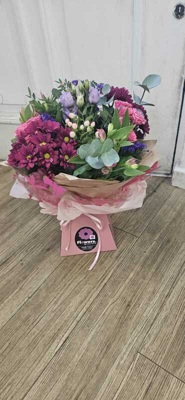 Flowers delivered to customer
