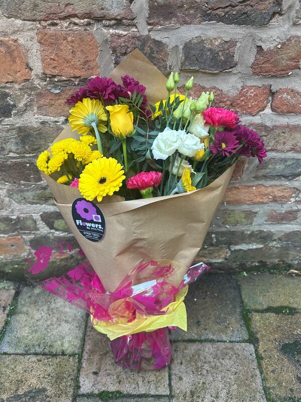 Flowers delivered to customer