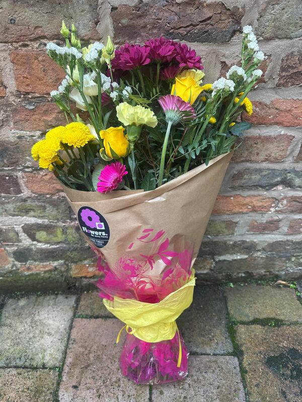 Flowers delivered to customer