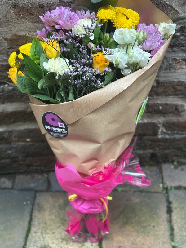 Flowers delivered to customer