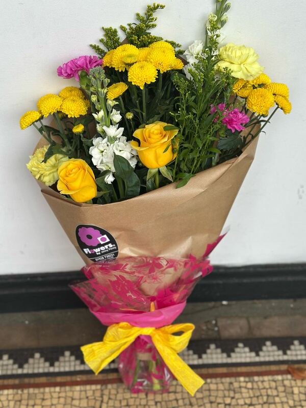 Flowers delivered to customer