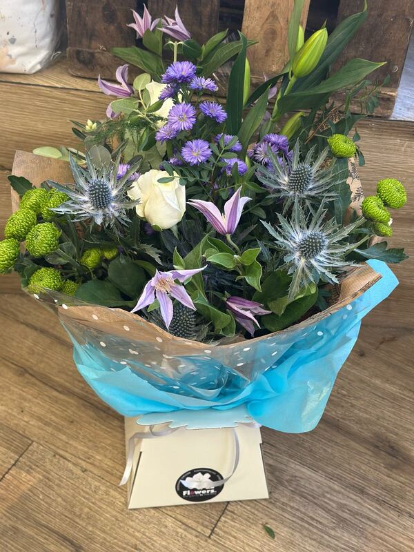 Flowers delivered to customer