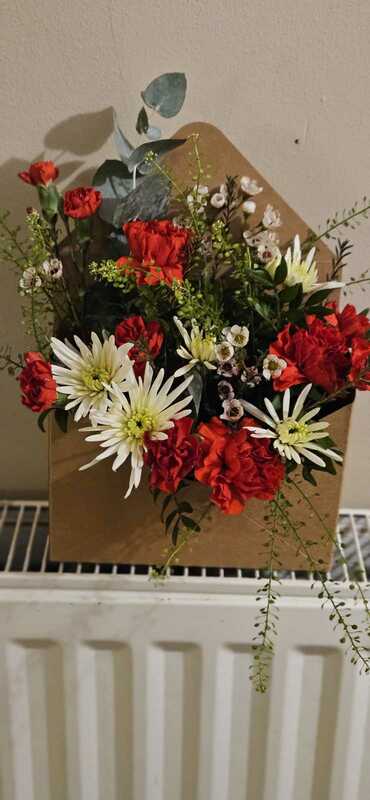 Flowers delivered to customer