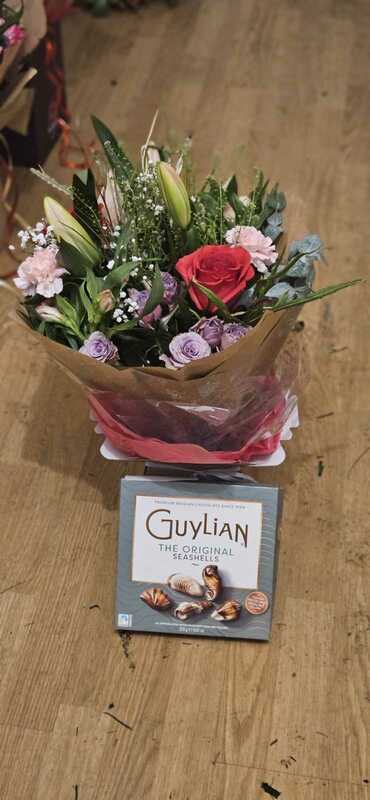 Flowers delivered to customer