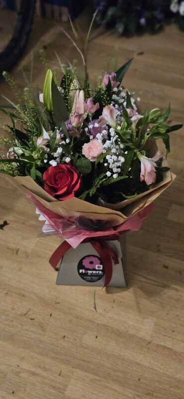 Flowers delivered to customer