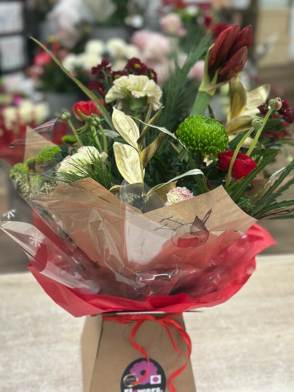 Flowers delivered to customer