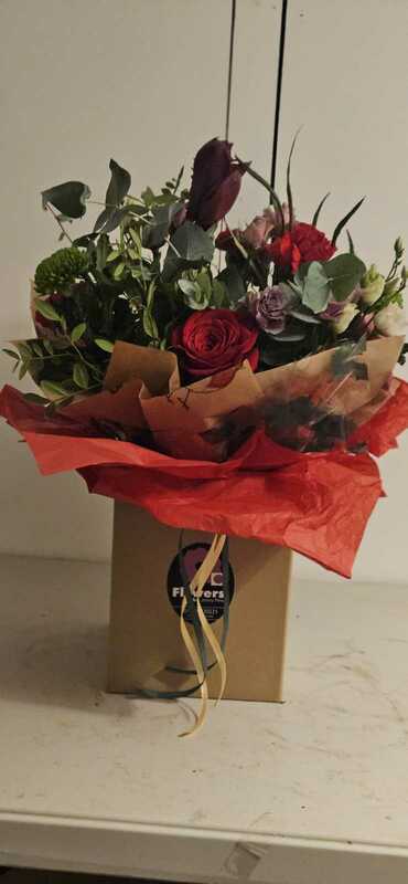 Flowers delivered to customer