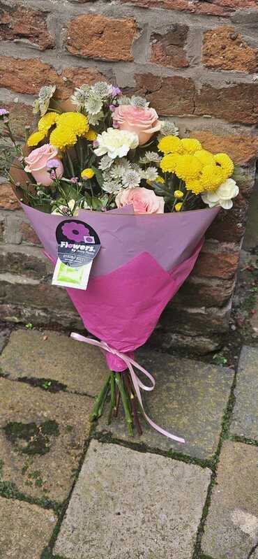 Flowers delivered to customer