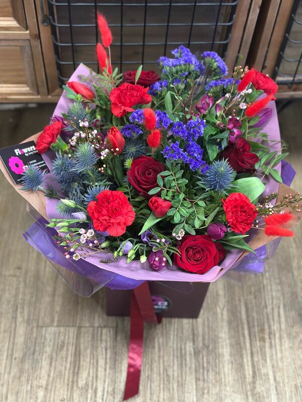 Flowers delivered to customer