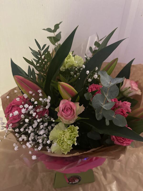 Flowers delivered to customer