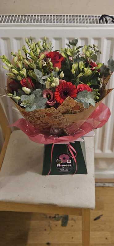 Flowers delivered to customer