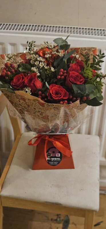 Flowers delivered to customer