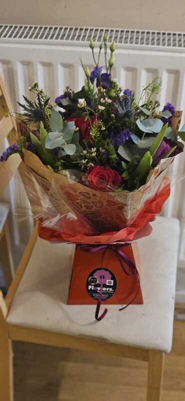 Flowers delivered to customer