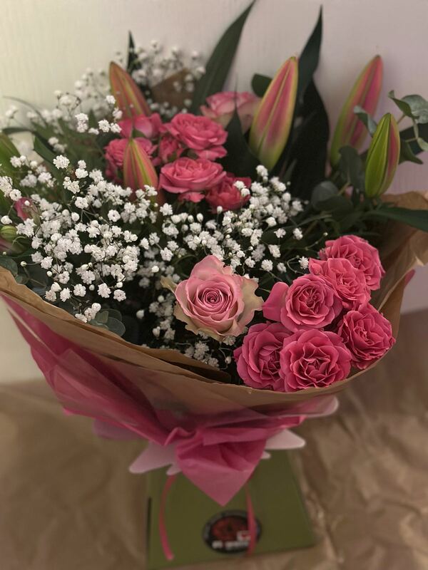 Flowers delivered to customer