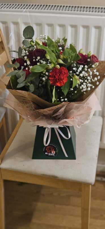 Flowers delivered to customer