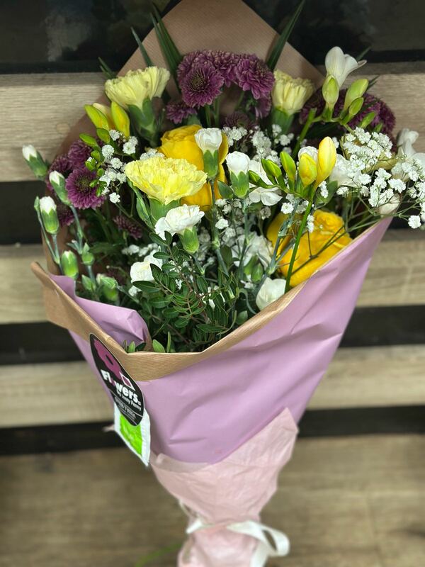 Flowers delivered to customer