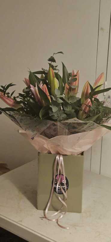 Flowers delivered to customer